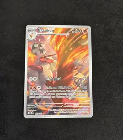Pokemon Destined Rivals Blaziken 192/182 Illustration Rare NM - Image 1