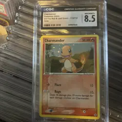 Pokemon Charmander EX Fire Red & Leaf Green Holo Secret Rare #113 CGC 8.5 - Image 1