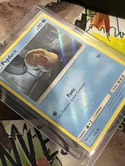 HOLO BLEED! Psyduck Common Holo Detective Pikachu 7/18 LP Pokemon TCG - Image 4