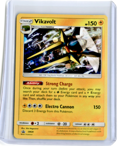 Pokemon Vikavolt SM28 Black Star Promo Cosmos HD Galaxy Mew Tail Swirl VERY RARE - Image 1
