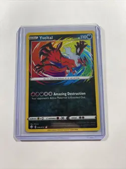 Pokemon TCG Yveltal Shining Fates 046/072 Holo Amazing Rare - Image 1