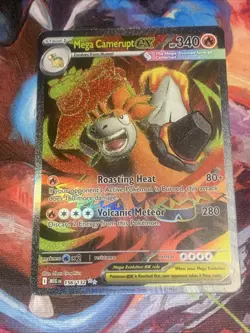 Pokemon TCG Mega Camerupt EX Full Art Holo Ultra Rare MEGA EVOLUTION EN - Image 1