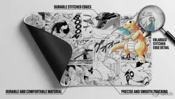 Pokemon Dragonite Playmat Games Mousepad Play Mat TCG - Image 3