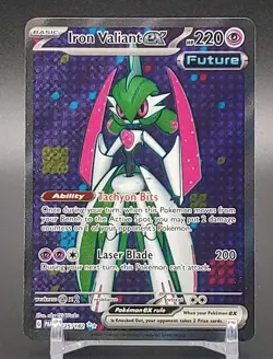 225/182 Iron Valiant ex Ultra Rare Full Art Pokemon Paradox Rift - Image 1