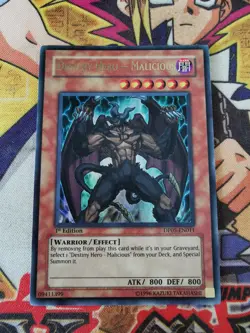 Destiny HERO - Malicious dp05-en011 1st Edition (NM) Ultra Rare Yu-Gi-Oh! - Image 3