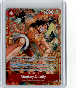 One Piece The Time of Battle Monkey D Luffy OP16-015 Alternate Alt Art NM - Image 1