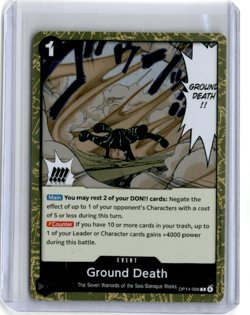 Ground Death OP14-096 The Azure Sea's Seven One Piece Foil NM English - Image 1