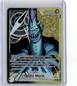 One Piece TCG GECKO MORIA The Azure Sea's Seven *Foil* (OP14-080) Alt Art - Image 1