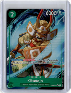 One Piece TCG Kikunojo Alternate Alt Art SR EB04-012 English OP14 Azure Seven NM - Image 1