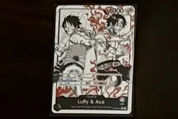 ST30-001 Luffy & Ace leader Alt Art (Parallel) One Piece Card Game ENGLISH - Image 3