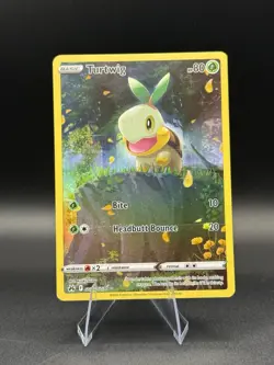 Pokemon TCG Turtwig Crown Zenith: Galarian Gallery Holo Holo Rare Card GG31/GG70 - Image 1
