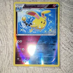 Pokemon Azumarill 77/114 Reverse Holo Uncommon XY Steam Siege English Card - Image 1