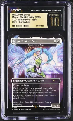 GIADA, FONT OF HOPE Secret Lair Miku CGC Pristine 10 MTG [Nostalgium] - Image 1