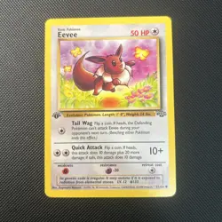 Pokemon TCG Jungle 1st edition Eevee 51/64 Common LP - Image 1