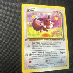 Pokemon TCG Jungle 1st edition Eevee 51/64 Common LP - Image 2