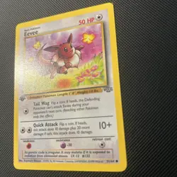 Pokemon TCG Jungle 1st edition Eevee 51/64 Common LP - Image 3