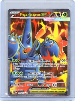 Mega Heracross ex 108/094 Ultra Rare Phantasmal Flames Pokemon Near Mint - Image 1