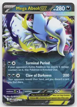 Mega Absol ex 086/132 Double Rare Mega Evolution Pokemon Near Mint - Image 1