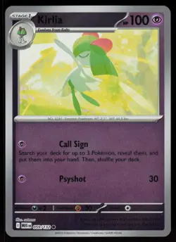 Kirlia 059/132 Common Mega Evolution Pokemon Reverse Holo Near Mint - Image 1