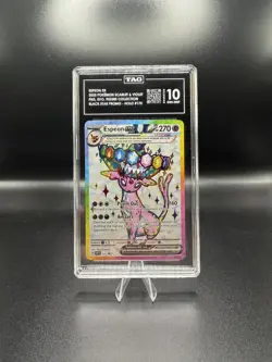2025 POKEMON SVP EN-SV BLACK STAR PROMO #175 ESPEON EX TAG 10 - Image 1
