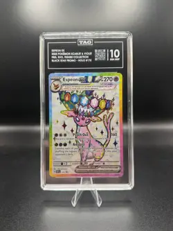 2025 POKEMON SVP EN-SV BLACK STAR PROMO #175 ESPEON EX TAG 10 - Image 4