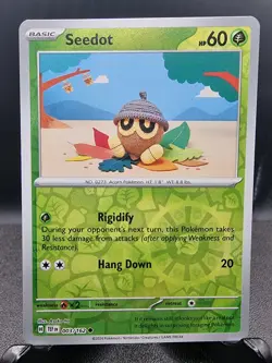 Pokemon Seedot SV05: Temporal Forces Reverse Holo #003/162 - Image 1