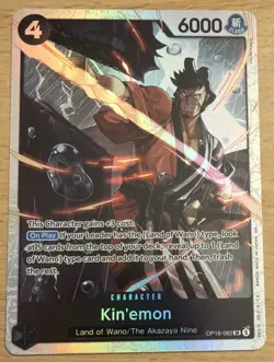 One Piece Kin'emon Op16-082 SR The Time of Battle Foil English - English - Image 1