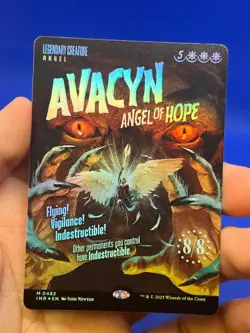 MTG Innistrad Remastered INR Avacyn Angel of Hope 482 Foil Showcase NM - Image 2