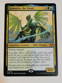 Quandrix, the Proof SECRETS OF STRIXHAVEN Regular Mythic SOS 218 mtg NM/M - Image 1
