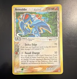 Pokemon TCG Armaldo Holon Phantoms 1/110 Holo Rare English 110 HP Delta - Image 1