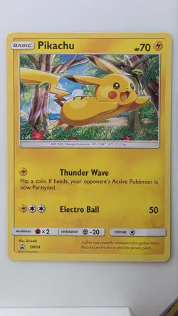 Pikachu - (Target Non-Holo) SM04 Promo Sun & Moon Promo Pokemon NM - Image 1