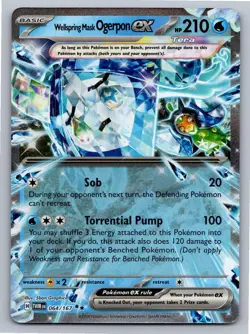 Wellspring Mask Ogerpon ex 064/167 Twilight Masquerade Pokemon Holo NM - Image 1