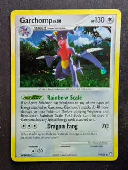 Garchomp - 9/123 - Holo Rare - Mysterious Treasures (Pokemon) LP - Image 1