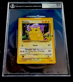 Pokemon PIKACHU Oversized Gamefreak Pack #58 Promo MT+ Graded Pokemon BGS 8.5 - Image 1