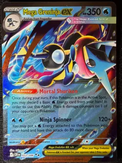 Mega Greninja ex 022/086 Double Rare Chaos Rising Pokemon NM - Image 2