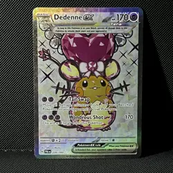 Dedenne ex Holo Full Art FA Ultra Rare Pokemon Paldea Evolved 239/193 English - Image 1