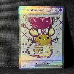 Dedenne ex Holo Full Art FA Ultra Rare Pokemon Paldea Evolved 239/193 English - Image 2