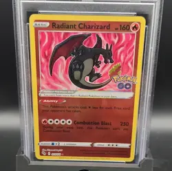 Pokemon 2022 Pokemon GO Radiant Charizard 011/078 Holo Radiant Rare PSA 10 - Image 2