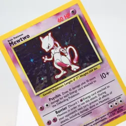 Pokemon TCG - Mewtwo 10/102 Base Set Holo Rare WOTC - EXC - Image 1