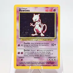 Pokemon TCG - Mewtwo 10/102 Base Set Holo Rare WOTC - EXC - Image 2