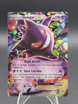 Pokemon Gengar EX Ultra Rare Holo 34/119 XY-Phantom Forces NM+/M - Image 1