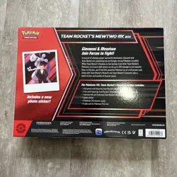 Pokemon TCG Team Rocket's Mewtwo ex Box Pokemon - NEW IN HAND - Image 2
