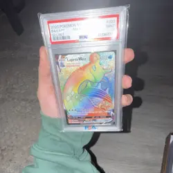 Pokemon Lapras VMAX Secret Rare Full Art 203/202 Sword & Shield Holo PSA 9 - Image 1