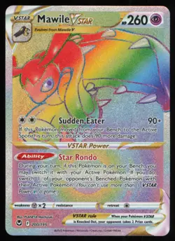 2022 SWORD & SHIELD - SILVER TEMPEST MAWILE VSTAR VSTAR/RARE RAINBOW #200 - Image 1