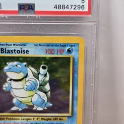 1999 Blastoise Base Set Holo #2 Unlimited PSA 5 Pokemon TCG - Image 3