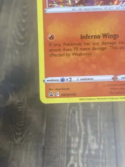 Pokemon Moltres Sword And Shield Promo - SWSH185 - - Image 4