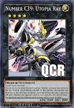 YUGIOH RA04-EN174 Number C39: Utopia Ray Quarter Century Secret Rare 1st Edition - Image 1