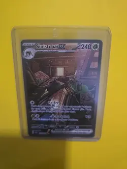 Pokemon TCG Sinistcha EX Card 210/167 SV Twilight Masquerade Sir NM Condition - Image 3