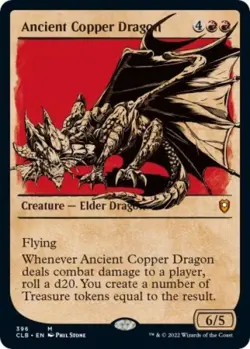 MTG English Ancient Copper Dragon (Showcase) NM Normal - Image 1
