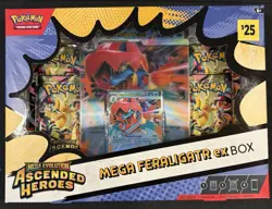 The Pokemon Company International Mega Feraligatr ex Box 6 Cards Promo Foil - Image 1